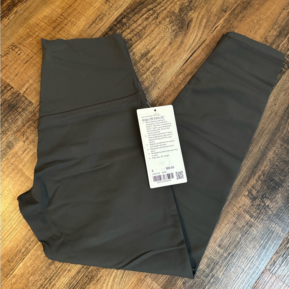 NWT lululemon align leggings! 25” inseam, size 8